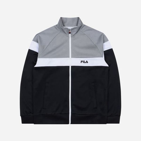 Fila Heritage Linear Logo Color Women's Jackets - Black/Grey,NZ 265-75403